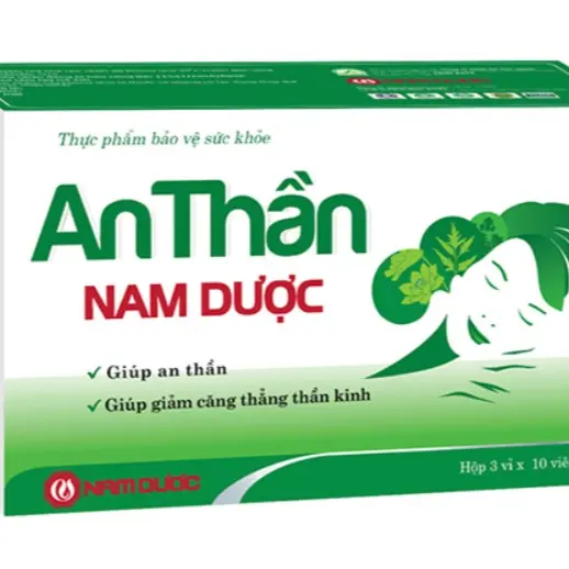Viên uống An Thần Nam Dược giúp an thần, giảm căng thẳng thần kinh hộp 30 viên