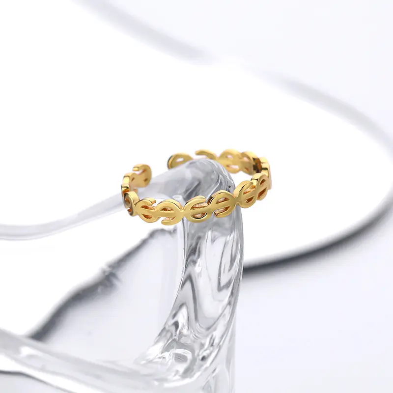 European and American Style Fashion Ornament USD Ring Hollow out Dollar Symbol Ring Trendy Unique Couple Ring Manufacturer