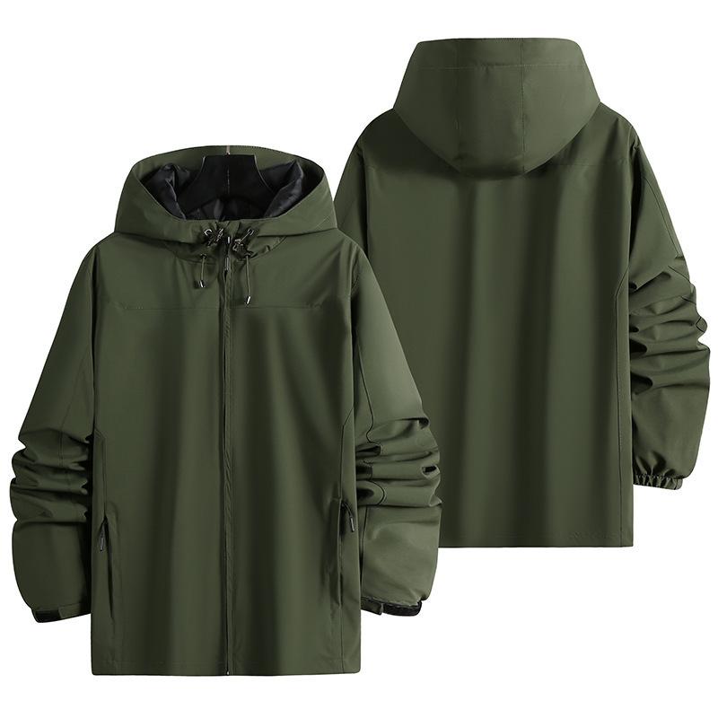 Product Introduction of Men's Sports Jacket Spring Autumn Hooded Jacket Outdoor Casual Loose Large Size Windbreaker Couple's Fashion Fitness Jacket uv 14