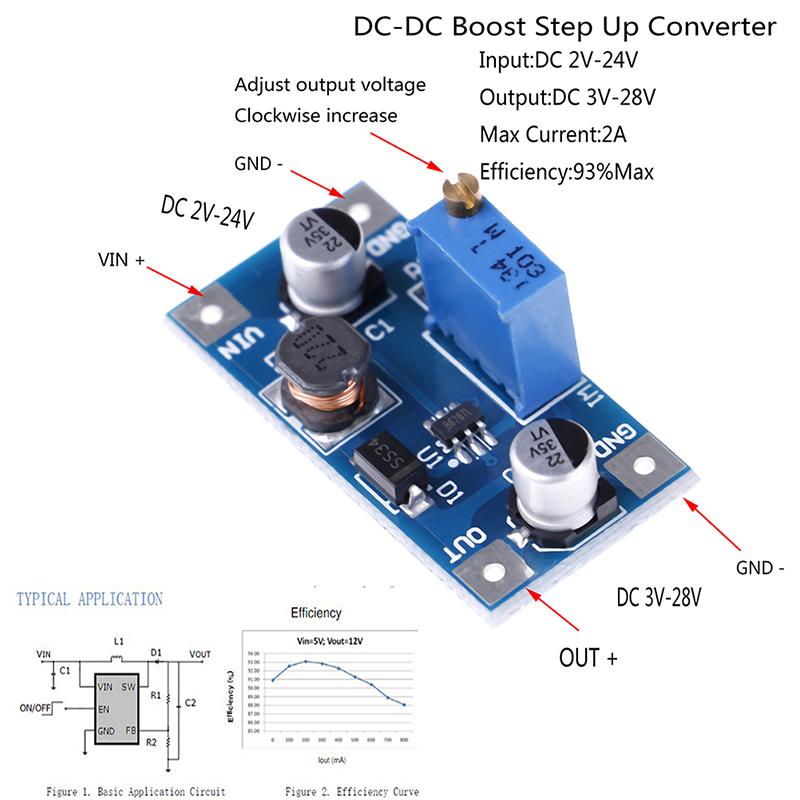 2A DC-DC boost step up volt converter power supply 2V-24V to - TikTok ...