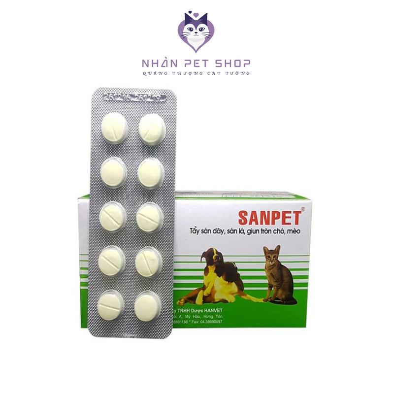 Tẩy Giun Sán Chó Mèo SANPET - Nhàn Pet Shop
