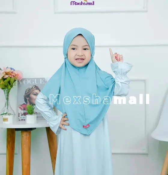Hijab Bergo Tali Jersey Shamira Kerudung Ayna Anak Hits Simple Ternyaman Jilbab Instan Muslim Polos Sekolah Anak Sekolah 8
