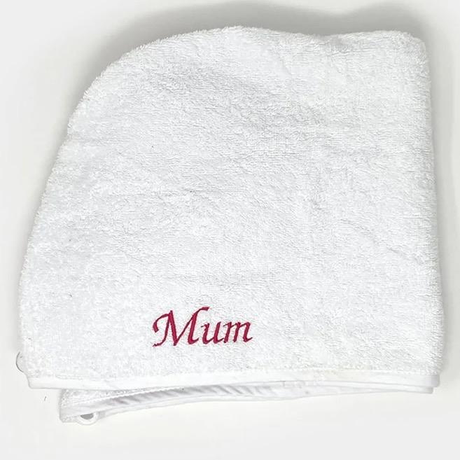 Personalised hair turban towel 3