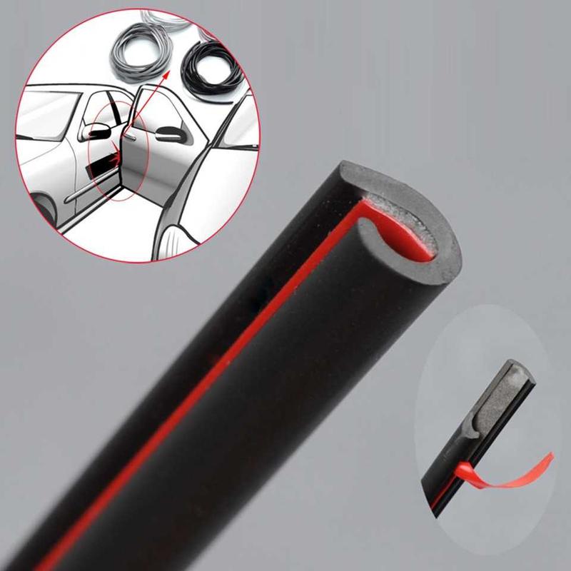 PAHNOS Rubber Strip Dekorasi Pintu Mobil Anti Collision 8M - QW770 0