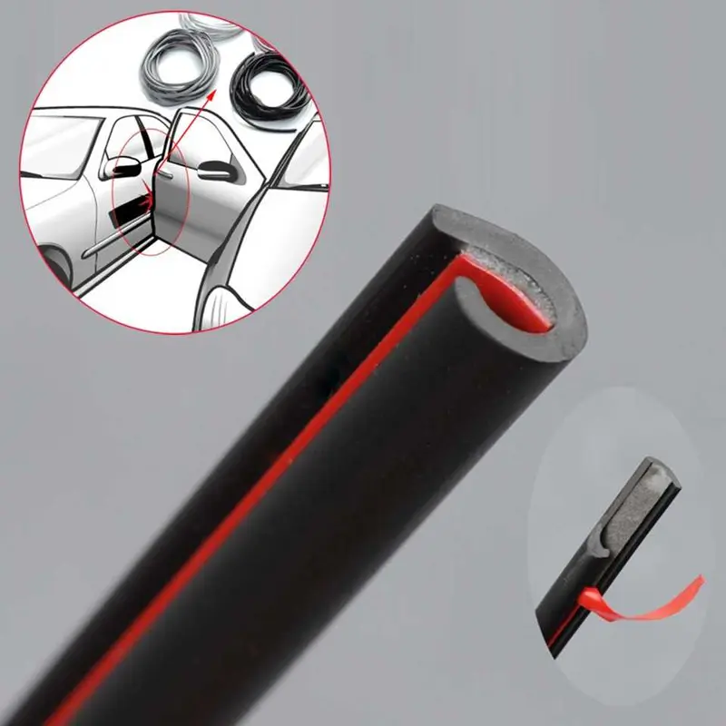 PAHNOS Rubber Strip Dekorasi Pintu Mobil Anti Collision 8M - QW770 0