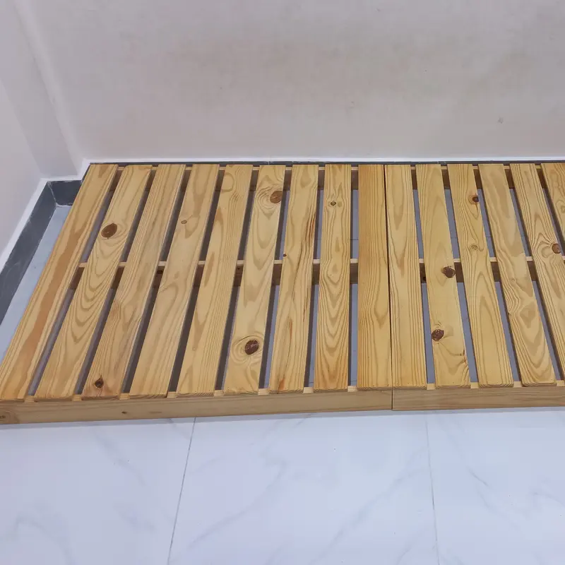 Giường Pallet Gỗ Thông- 2 kích thước giường Đơn (gỗ mới, nói không với gỗ tái sử dụng). Hiện đại. 7