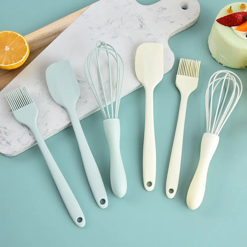 Bộ Làm Bánh, 3 Cái, Silicon Cấp Thực Phẩm Chịu Nhiệt, Dụng Cụ Nạo Kem, Máy Đánh Trứng, Bàn Chải Dầu Mỡ, Dụng Cụ Làm Bánh Nhà Bếp 1