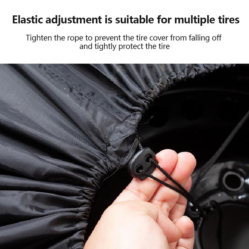 Product Introduction of Tire Cover Case Car Spare Tire Cover Storage Bags for Cars Wheel Accessories Portable Wheel Bags 18