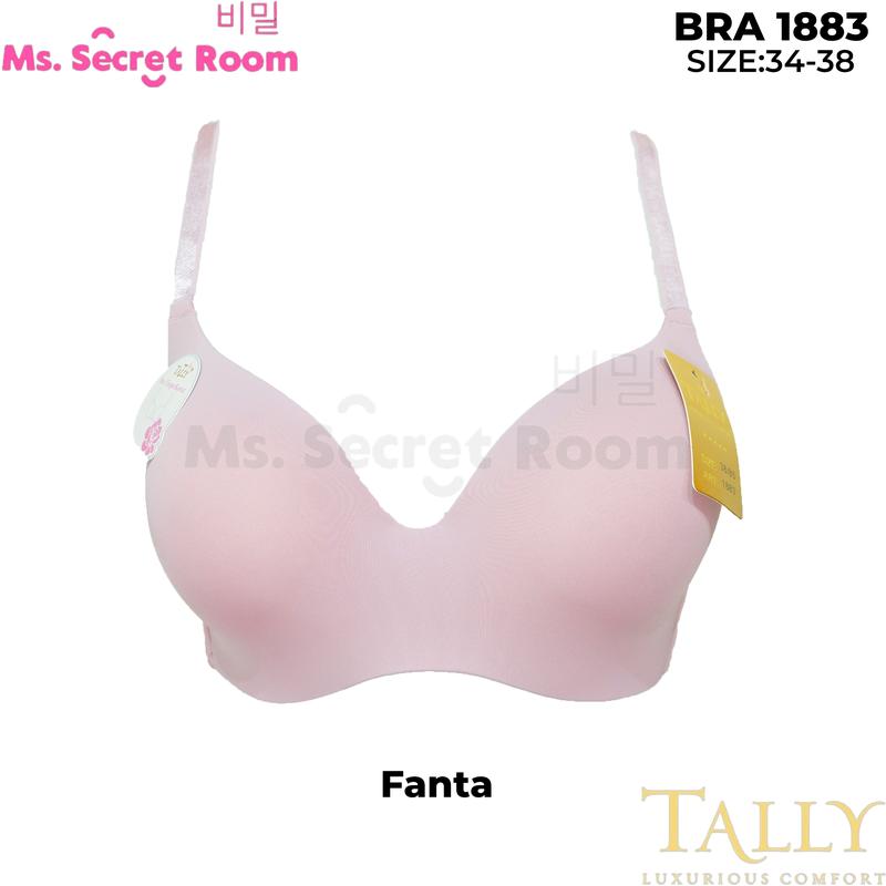 Tally Bra Bh Seamless 1883 I Tanpa Kawat I Cup C I 1/2 Cup I Busa Tipis I Size 34 – 38 I Kait 2 I Bahan Katun Seamless 3
