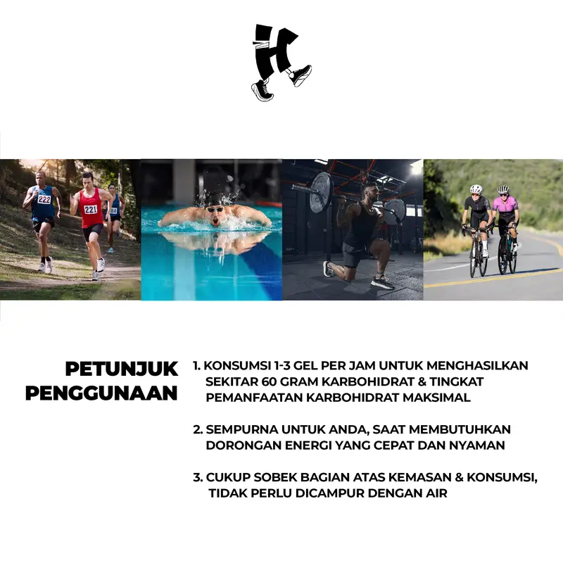 SIS GO Energy Gel Tropical Isotonic 60ml Penambah Energi Rendah Kalori 4
