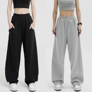 Baggy Sweatpants Jogge Pants For Women HipHop Dancer Pants High Waist Wide Leg Trousers Elastic Womenswear Bottom Lingerie