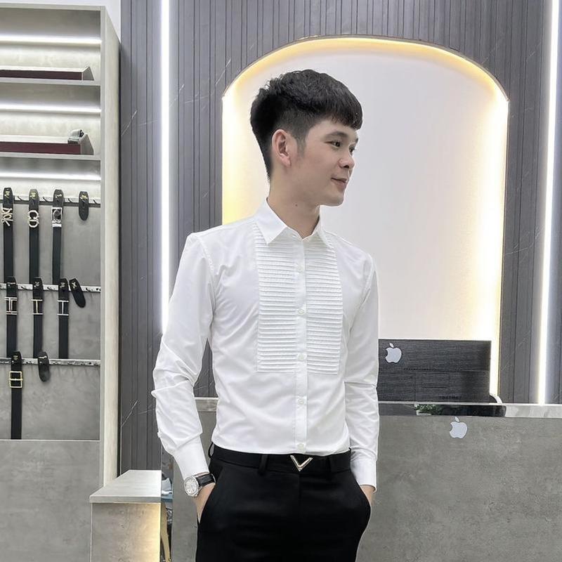 Áo Xếp Ly Ngang Màu Trắng đi làm văn phòng thường 5