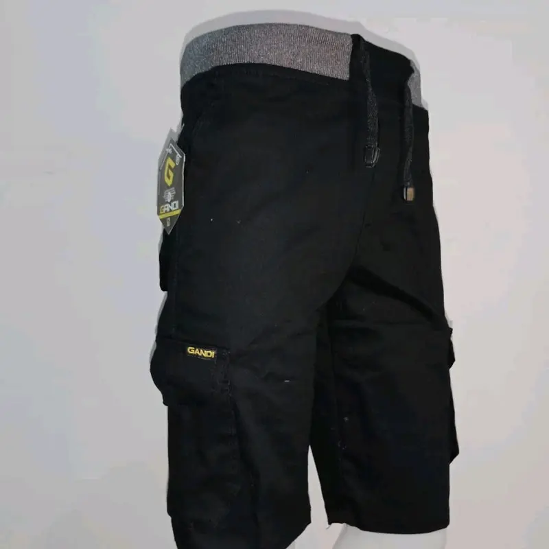 Celana  pendek cargo pria, Celana pendek kolor, Celana pendek kimpul pria Polos Karet Katun Motif Nyaman 2