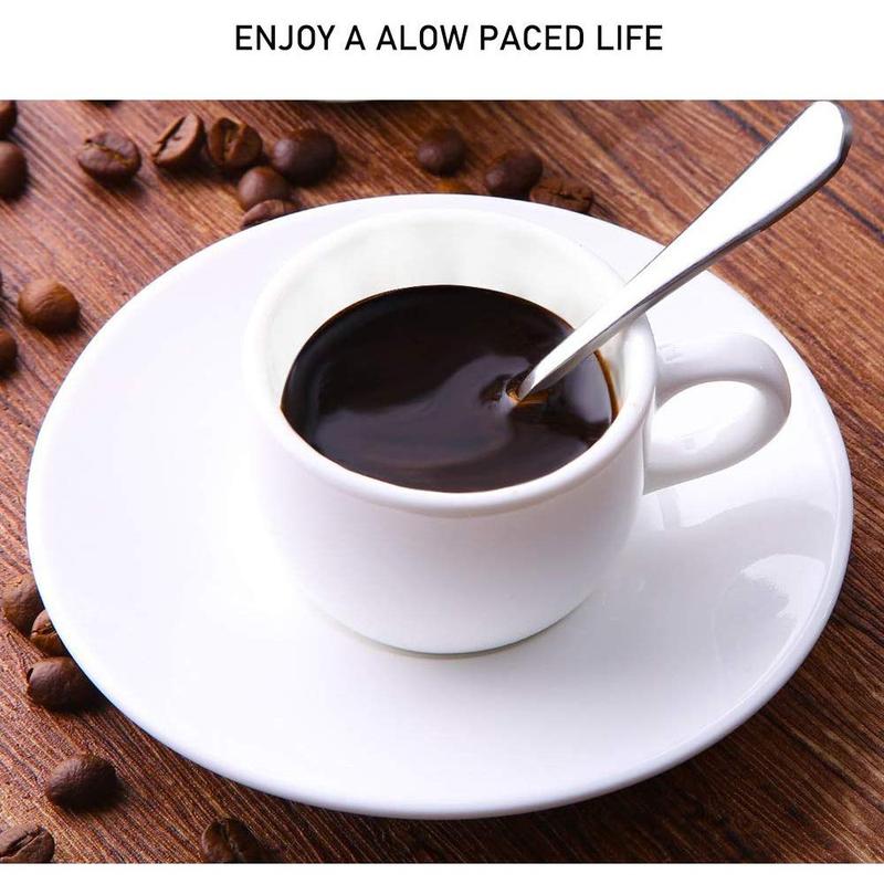Product Introduction of 12 Pack Little Coffee Spoons, 410 Stainless Steel Mini Spoons for Demitasse Espresso Daily Use, 4.04 Inches 21