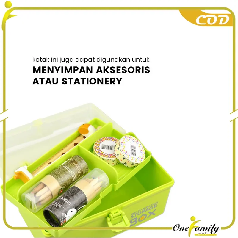 COD OFM C831 Kotak Mainan Perkakas Box Organizer Storage Penyimpanan Multifungsi Dengan Tutup 2