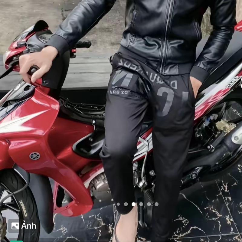 Quần dài Nam Quân Nỉ Nam Boy Phố lcon Chất Vải poly cao cấp hiình in sắc nét 2 màu phong cách Menswear Pants