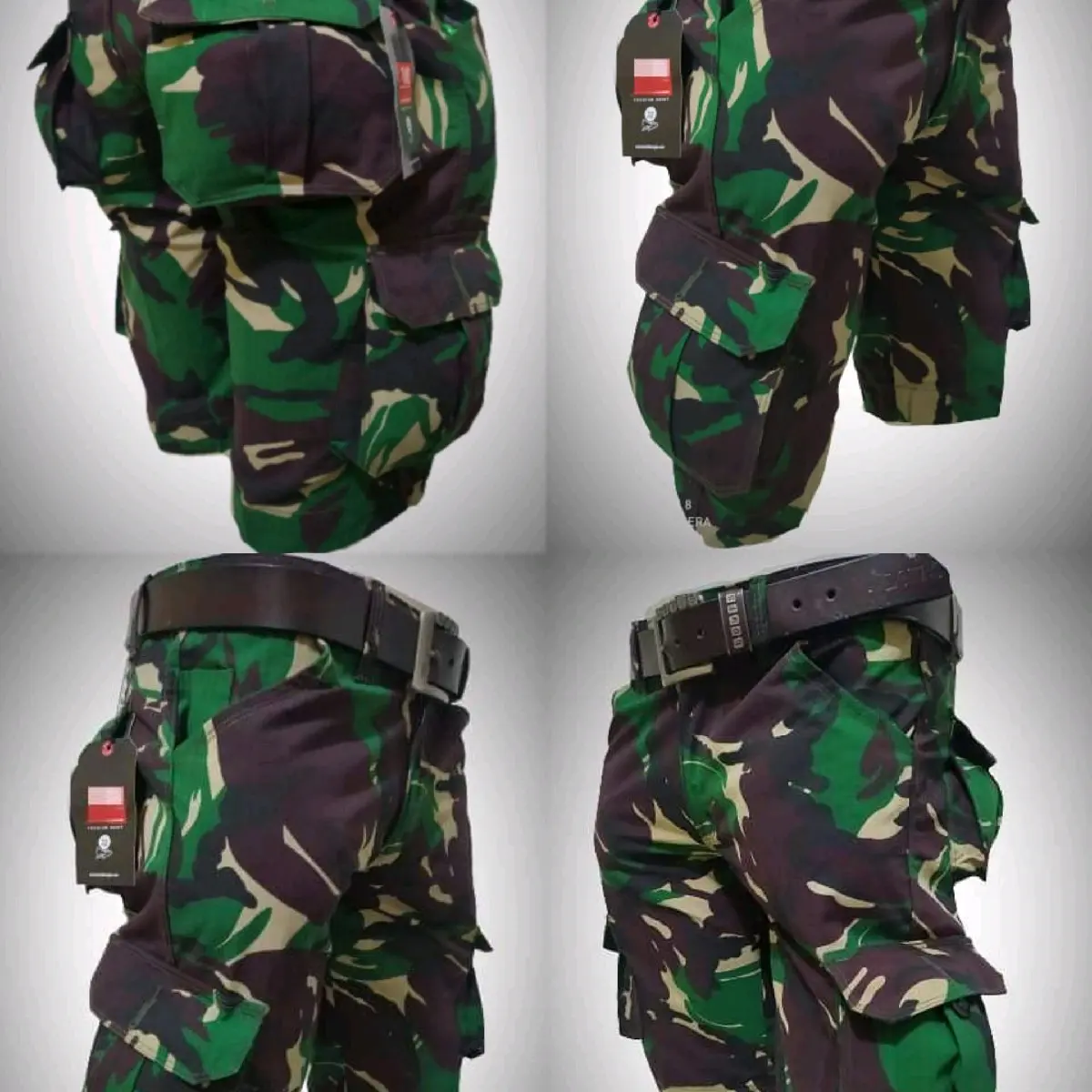 Celana kargo pendek loreng tni army Katun Santai