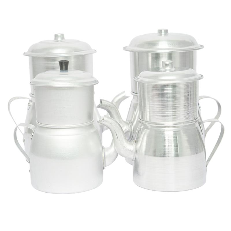 Phin cafe nhôm 100g và 200g - Phin cafe có ấm lớn - Dụng cụ pha cà phê