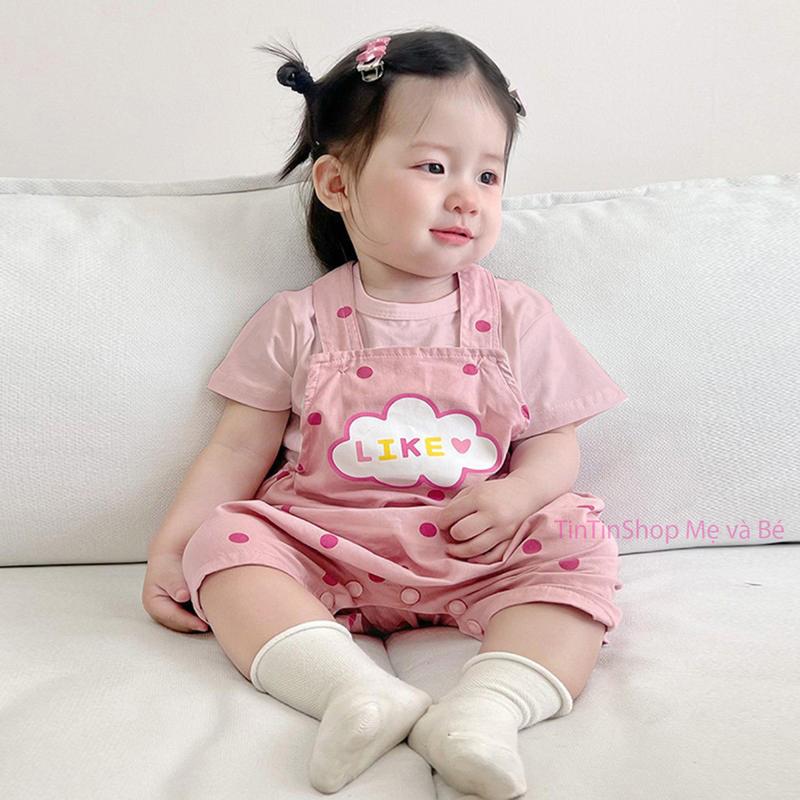  Bộ quần áo yếm Sét yếm đũi bodysuit áo liền quần bộ đồ liền thân cho bé trai bé gái Bộ quần áo TinTinShop Mẹ và Bé SLH239 