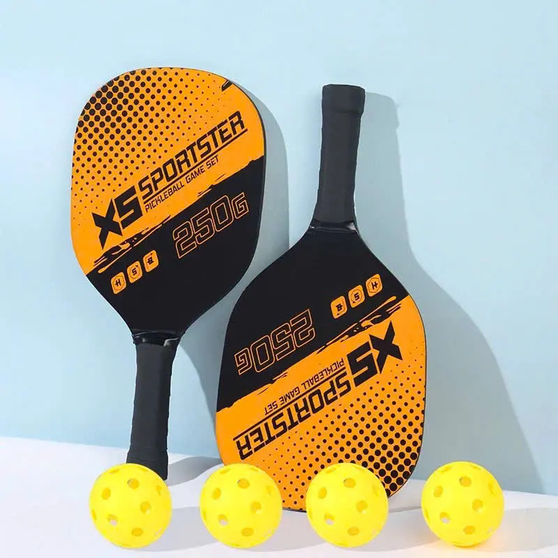 Bộ 2 Vợt Pickleball 4 quả bóng tóc chuyên nghiệp bảng thể thao 5
