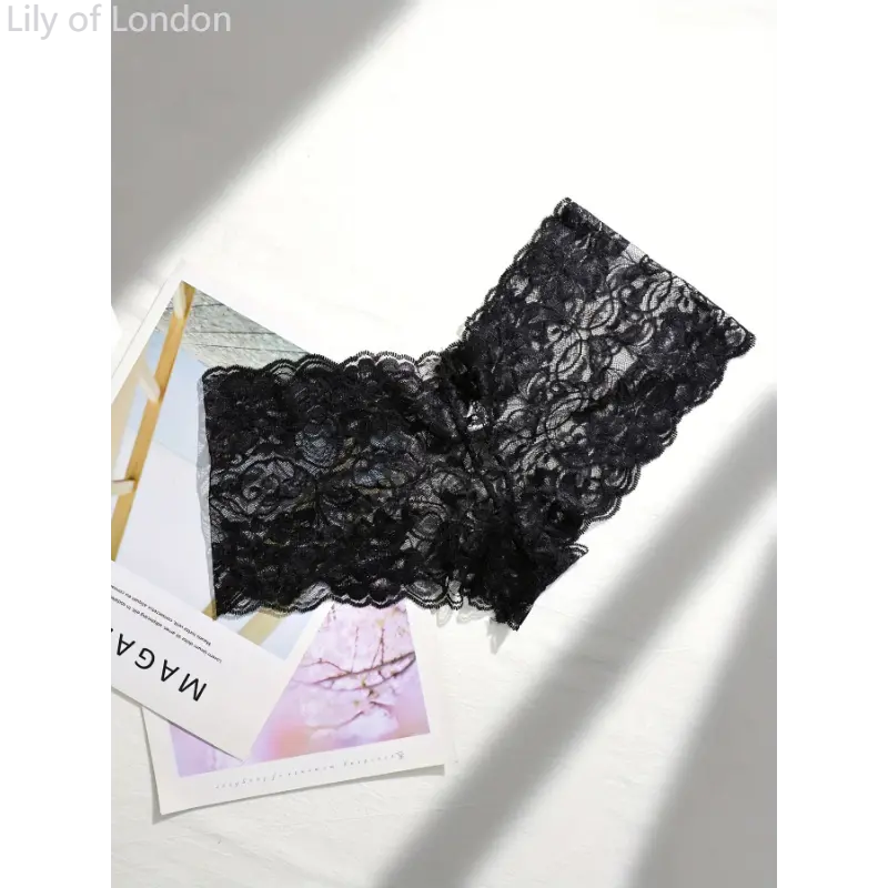 Sexy Lace Women's Sexy Underwear Single Pack Fabric Womenswear Panties Comfort Black seamless  thong lingerie 3