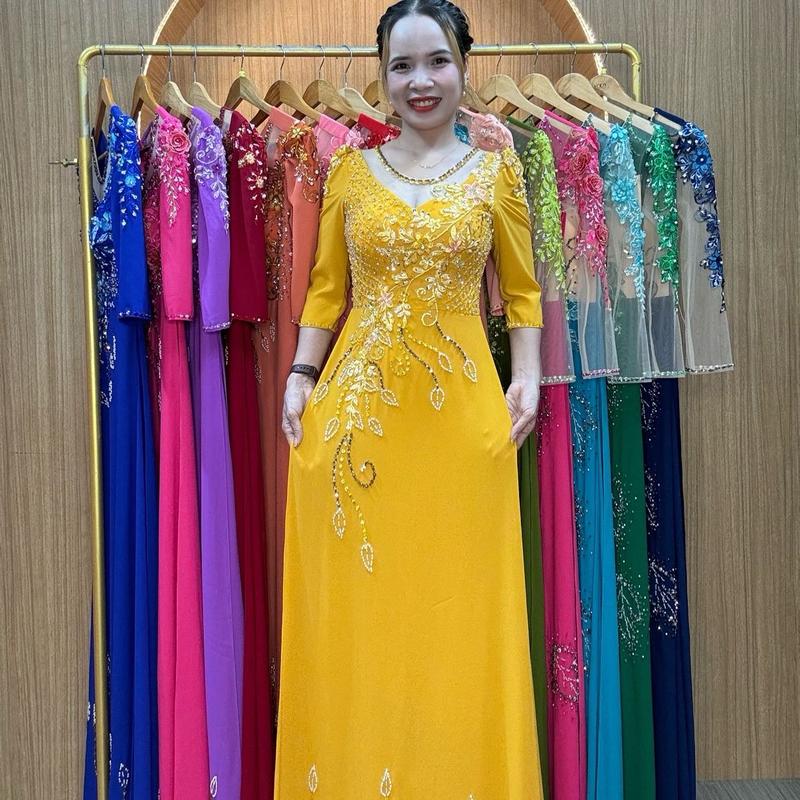 Áo dài dạ hội hàng thiết kế cao cấp 1