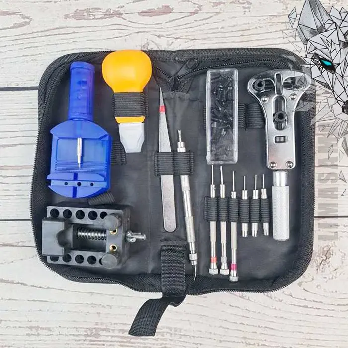 [COD] Perkakas Alat Perlengkapan Reparasi Jam Tangan 13 in 1 Watch Tools Set Stainless Steel Portable
