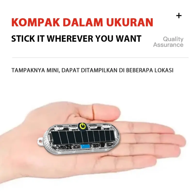Lampu Strobo Motor Mobil Truk dan Bus Tenaga Surya LED Kedip RGB - Aksesoris Penerangan Kendaraan untuk Efek Cahaya Keren dan Hemat Energi Car 3