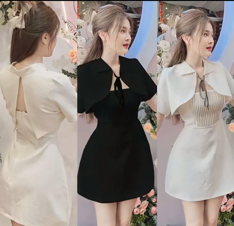 [Sale 89k] Thời Trang Bigsize Váy Dự Tiệc Vải Xốp Có Lớp Lót Cao Cấp Thanh lịch 50 - 100Kg Nữ Dress Voan Đầm Women Kim Tuyến - A.1191