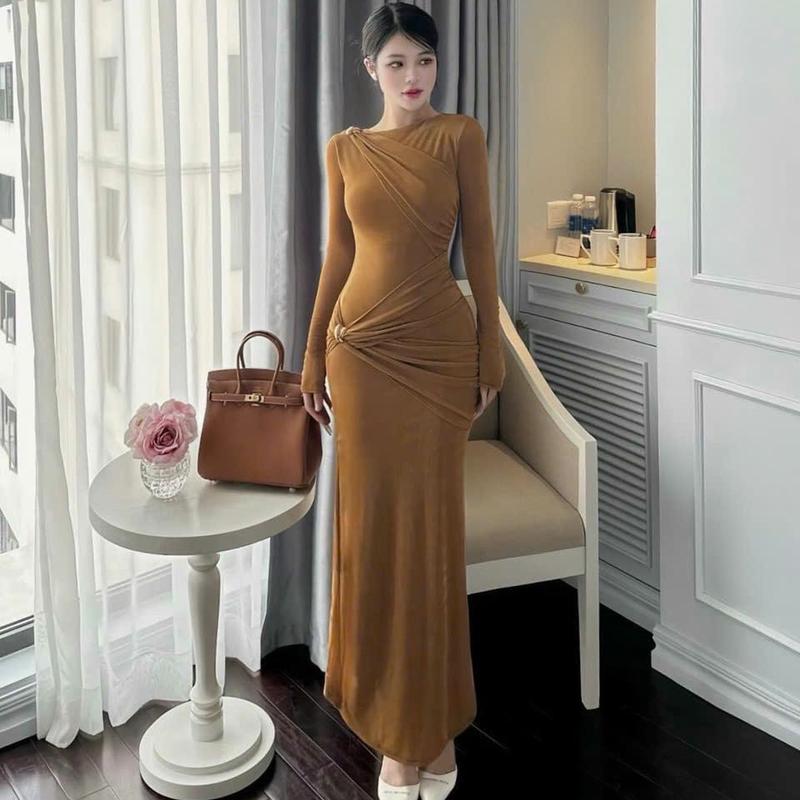 ĐẦM BODY DÀI SIÊU SANG CHẢNH CHO NÀNG Mọi thông tin Nàng vào phần miêu tả sp tham khảo thêm nhé Ôm gọn Thông thường Nữ nhủ bling Women Dress vaydodonnoel vay - Xmas - Tết Voan Màu Đen