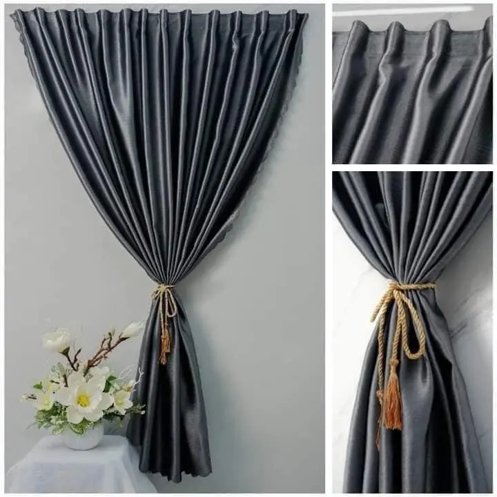 Rèm Dán Tường, Cửa Sổ, Rèm Cửa Trang Trí-Không Cần Khoan Tiện Lợi, Chất Liệu Vải Cản Sáng Tốt Nhiều Màu Lựa Chọn 0