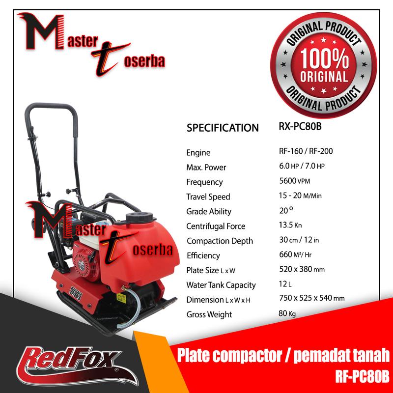 Stamper kodok plate compactor mesin pemadat tanah PC80B - Shop | Tokopedia