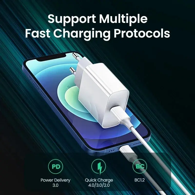 Bộ sạc nhanh, PD 35W, Dành cho iPhone 11, 12, 13, 14, 15, Pro Max, Cáp sạc nhanh, Dành cho iPhone 15 Plus, Dòng dữ liệu USB Type C, Bộ sạc điện thoại Phụ Kiện hoàng minh  cục sạc 1