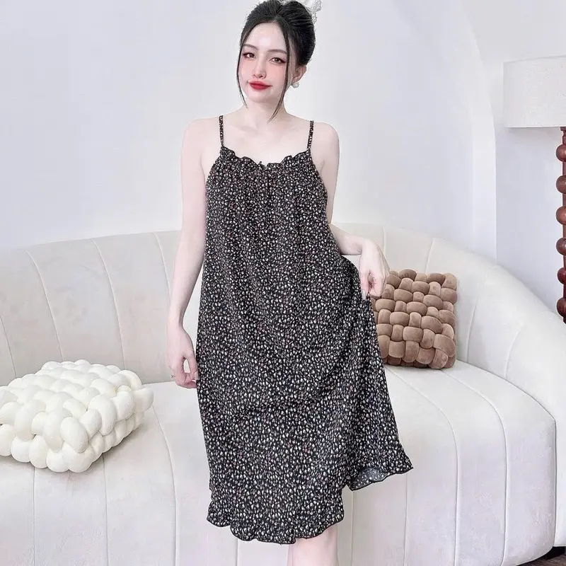 ĐẦM NGỦ 2 DÂY LỤA FORM DÁNG TIỂU THƯ MẶC NHÀ THOẢI MÁI 45-60KG 2