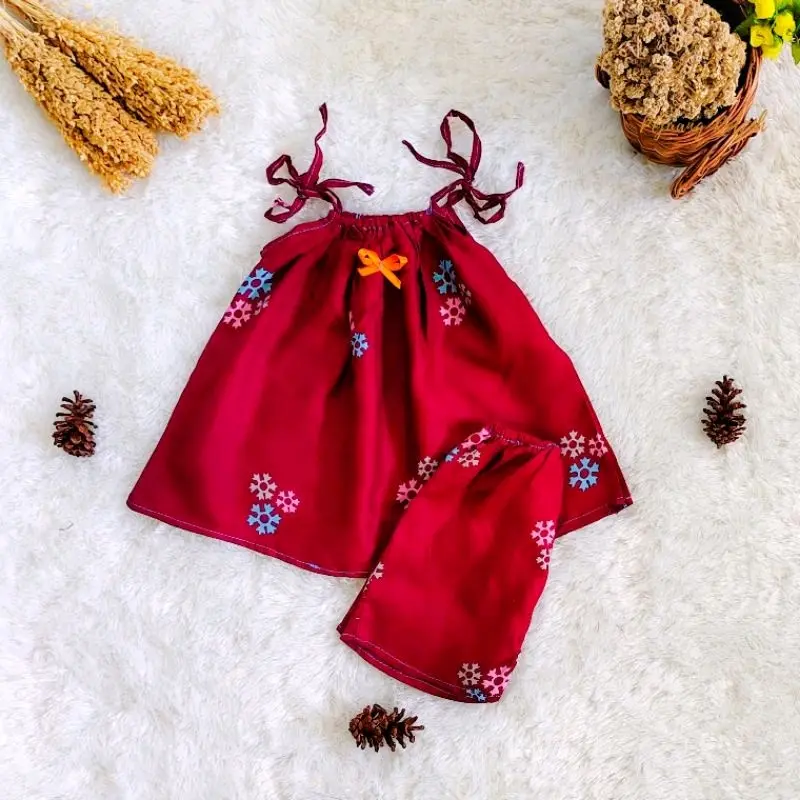 PROMO 3 PCS SETELAN CHERRYBELLE setelan bayi perempuan setelan tali bayi murah meriah grosir 2