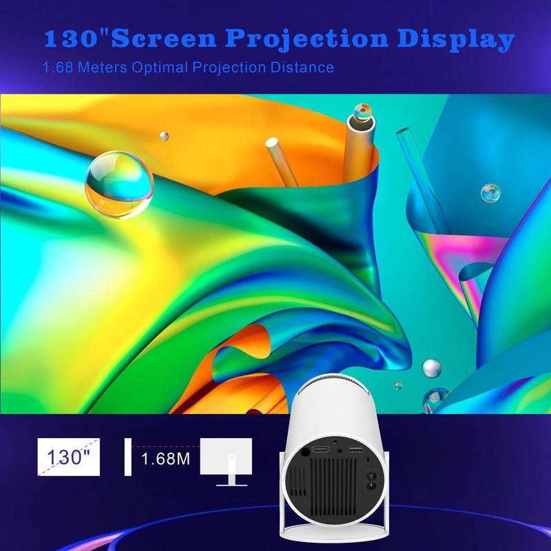 Product Introduction of Magic-Zone Hy300pro Projector Home 4K Portable LCD Ultra HD Living Room Wall Projection Wireless Same Screen Projector 1