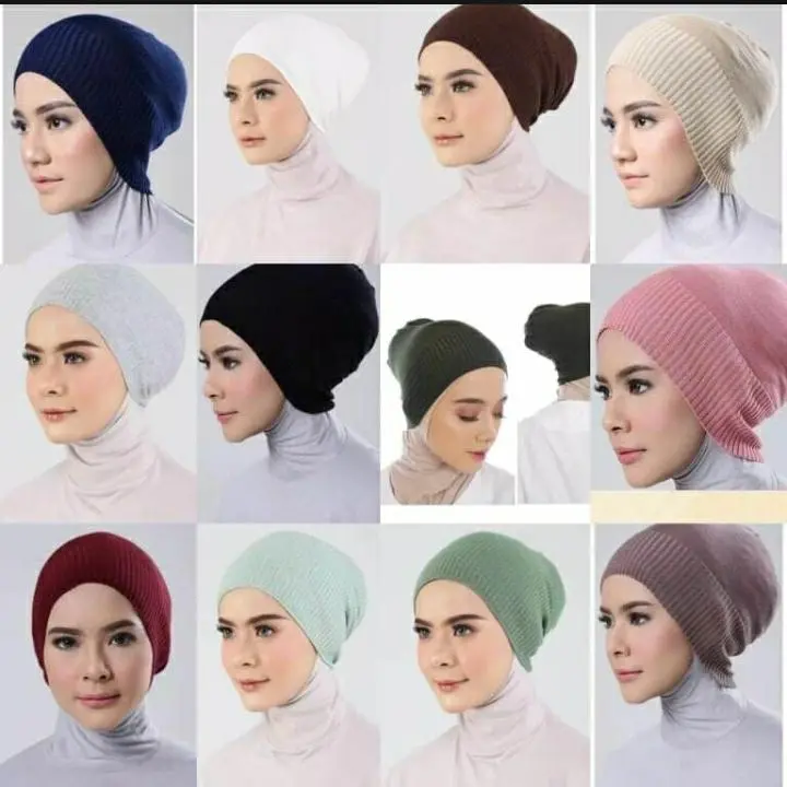 Dalaman hijab inner tertutup //  ciput dalaman hijab tertutup // ciput rajut Santai