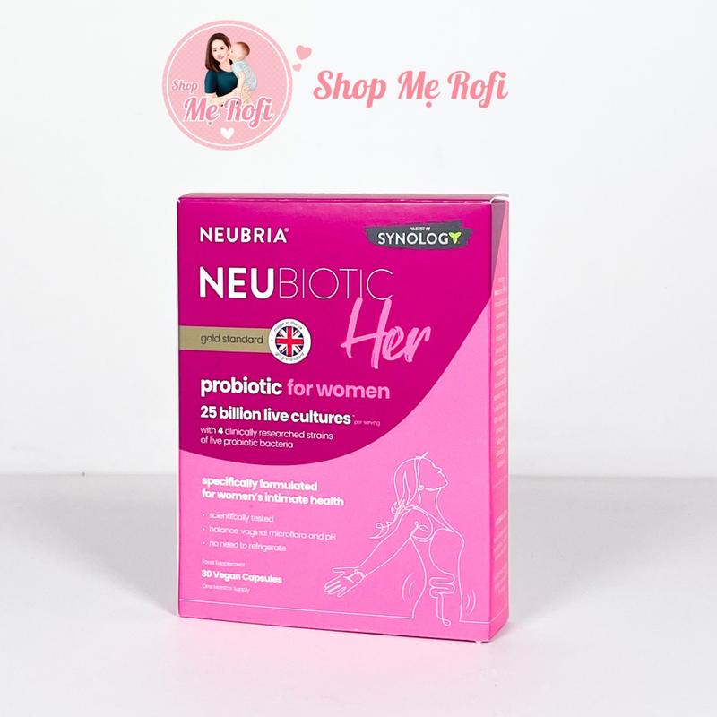 (ID2) Men vi sinh Anh Quốc Neubria NeuBiotic NeuHer 25 tỉ lợi khuẩn cho phụ nữ 30 viên - Mẹ Rofi