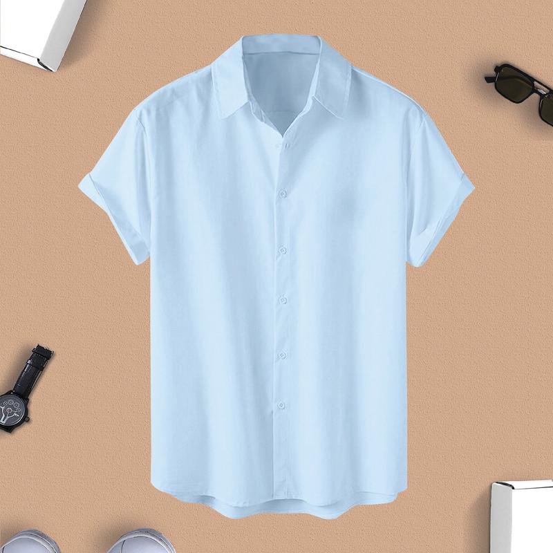 Áo sơ mi Kaki lụa Hàn Quốc nam, nữ cổ bẻ BASIC sang trọng, lịch lãm, thoáng mát Shirt Menswear Nhung Có Cổ