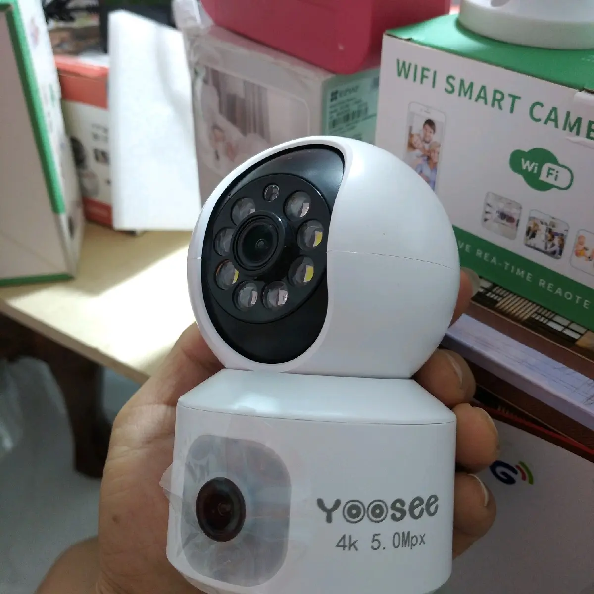camera 2 mắt trong nhà+ thẻ 64g
