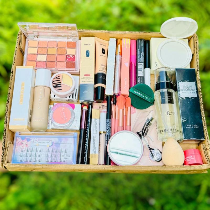 Bộ Trang Điểm 22 Món L1.1 Makeup Cơ Bản Cho Nữ Mới Học Trang Điểm Đầy Đủ Xịt Khoá Nền+Lông Mi +Kem Nền+Kem Lót+Che Khuyết Điểm+Son Kem+Phấn Phủ Mỹ Phẩm Cosmetic