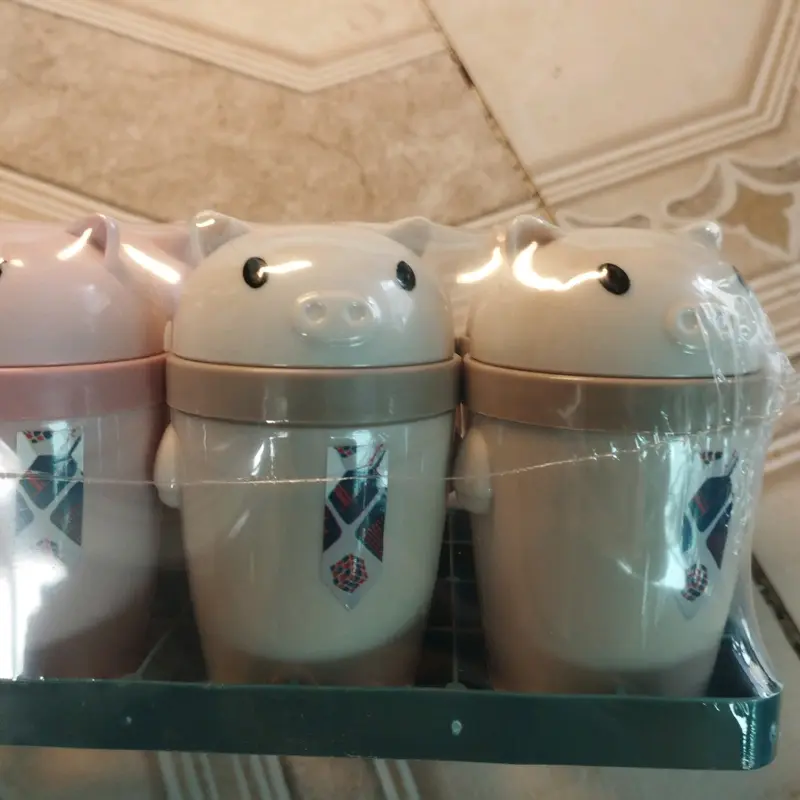 Hộp đựng tăm hình mèo dễ thương ba màu 4