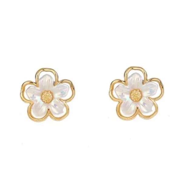 b8700 anting bunga aksesoris elegan wanita