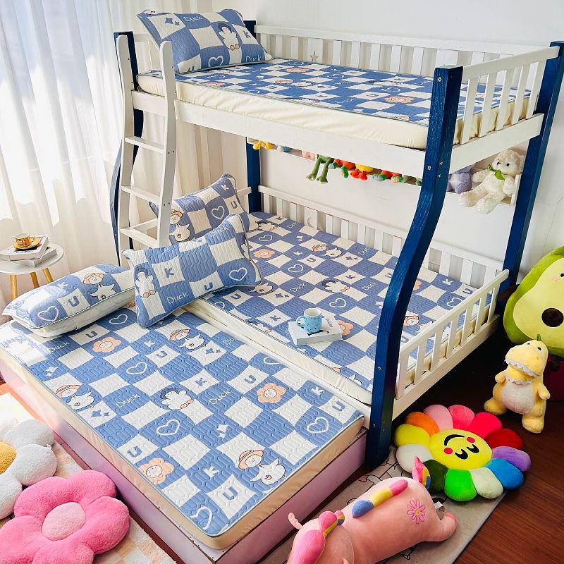 Product Introduction of 2025 Summer Children's Ice Silk Latex Parent-Child Bed Mat for Students Dormitory Use, Air Conditioning Mat, Soft Mat 28