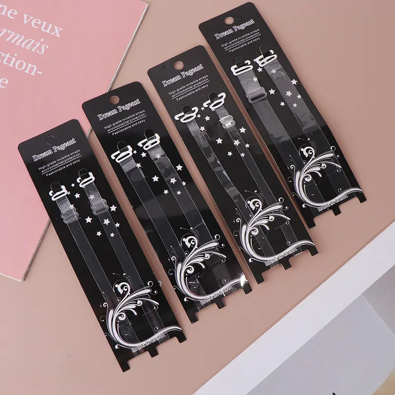 Adjustable Intimates Accessories Bra Straps Belt Women's Elastic Invisible Transparent Silicone Bra Straps