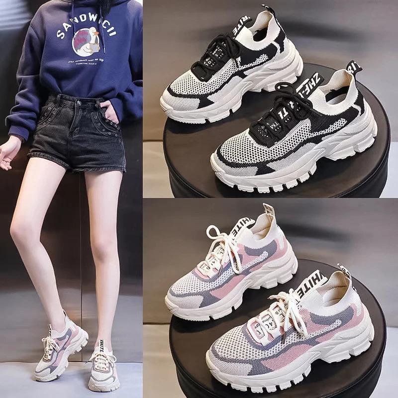 Product Introduction of 2024 New female Shoes All-Match Mesh Casual Shoes Deodorant Soft Bottom Shoes Spring and Autumn Breathable Sneaker female Shoes 3