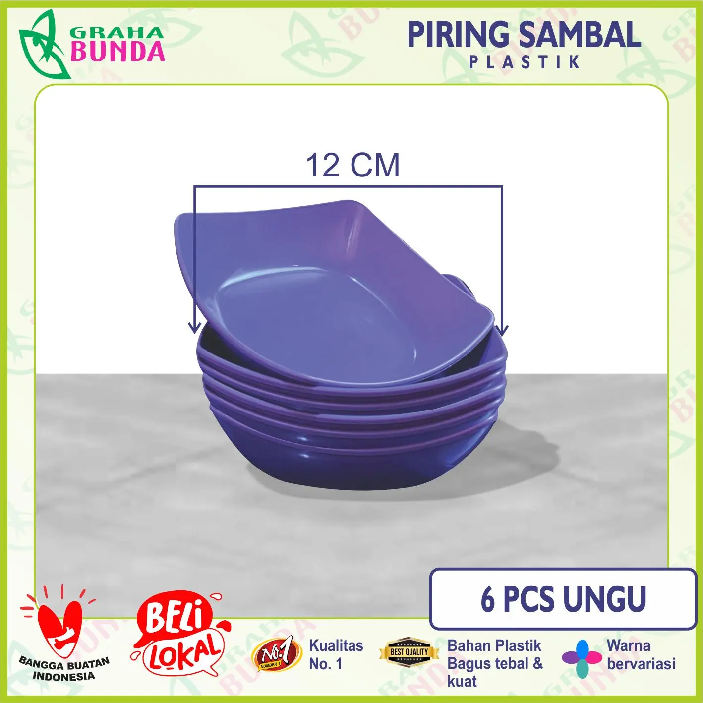 ( PROMO MURAH ) Graha Bunda PAKET 3 PCS / 6 PCS / 12 PCS Piring Sambal / Piring Sambal Plastik / Piring Plastik Sambal 4 Warna ( PROMO MURAH ) Graha Bunda PAKET 3 PCS / 6 PCS / 12 PCS Piring Sambal / Piring Sambal Plastik / Piring Plastik Sambal 4 Warna