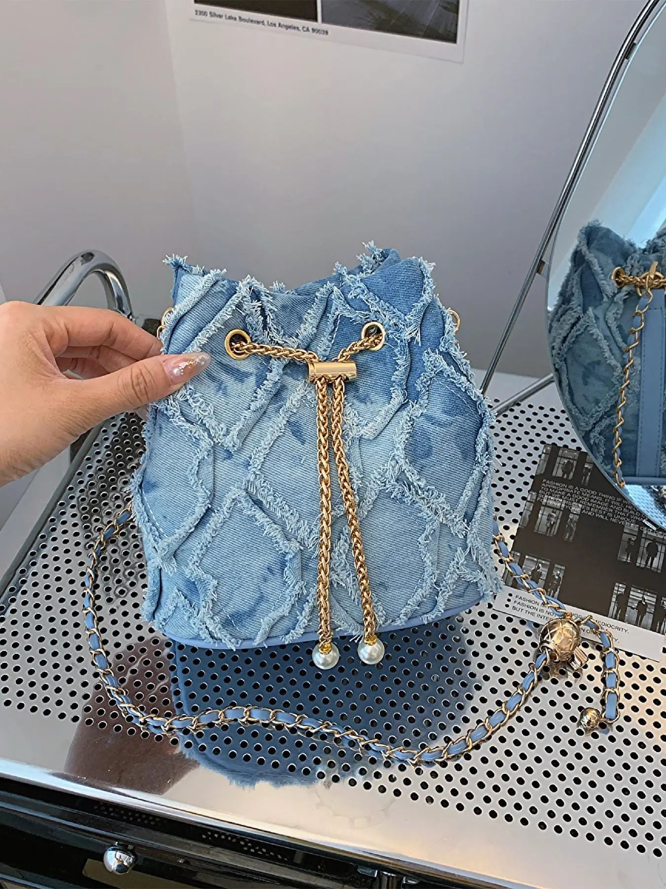 Women's Fashionable Denim Design Crossbody Bag, Casual Versatile Shoulder Bag for Daily Used, Trendy All-match Commuter Bag