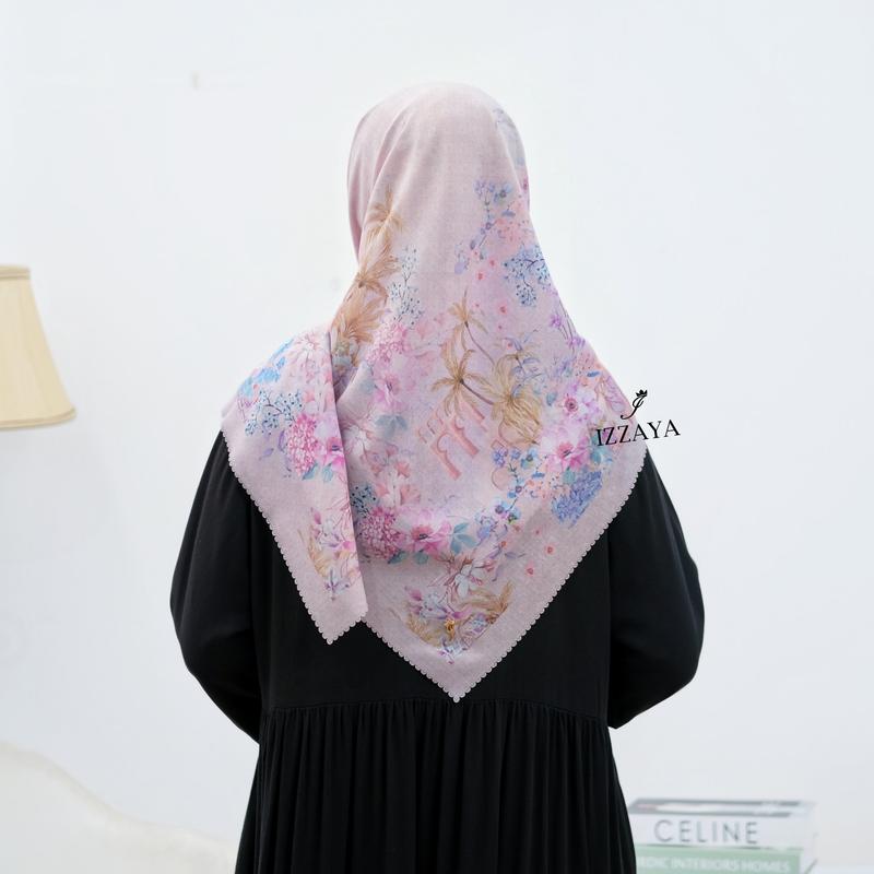 Hijab Motif Segiempat Ultrafine Voal GIA SERIES 9