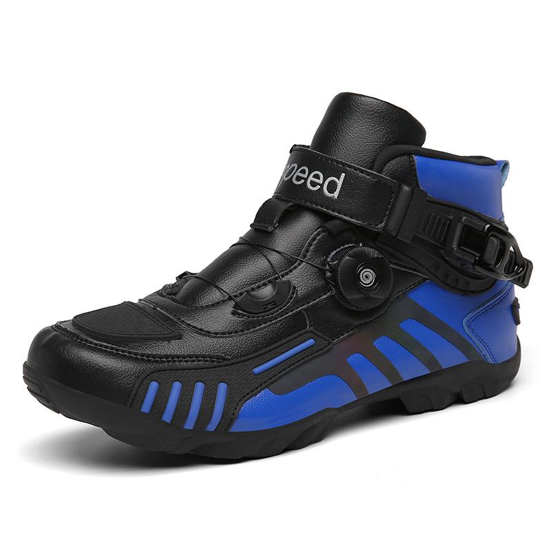 Cross-Country Four Seasons Factory Riding Boots Motorcycle Shoes Motorcycle Cross-Border Outdoor Traveling by Motorcycle Direct Supply Racing Boots Equipment Footwear Boy Walking Shoes Closed Comfort 6